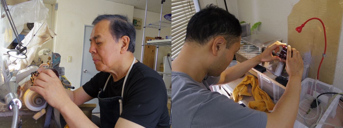 彩り硝子工芸　江戸切子職人